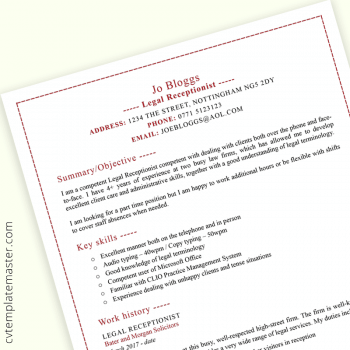 advocate resume format word india download